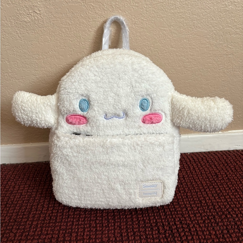 Sanrio Cinnamoroll Plush loungefly Backpack NWT